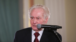 Pisarz Wiesław Myśliwski. Fot. PAP/Wojciech Olkuśnik