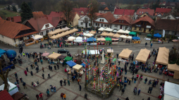Konkurs na najpiękniejszą palmę wielkanocną w Lipnicy Murowanej. Fot. PAP/Łukasz Gągulski