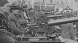 Ciężkie karabiny maszynowe Browning wz. 30, ufundowane przez Powiatowy Komitet Fundusz Obrony Narodowej w Bochni, marzec 1939 r./NAC