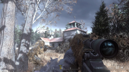 Zrzut ekranu z misji "All Ghillied Up" w grze "Call of Duty 4: Modern Warfare". Źródło: Wikipedia Commons / Call of Duty: Modern Warfare Remastered