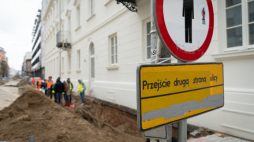 Prace na ul. Okrzei na Pradze. Fot. zdm.waw.pl