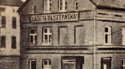 Budynek redakcji "Gazety Olsztyńskiej" zburzony w 1939 przez Niemców. Fot. nn, Public domain, via Wikimedia Commons