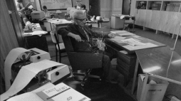 Paweł Kwieciński, redaktor naczelny Redakcji Informacji PAP, 17 lipca 1981 r., Warszawa