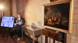 Ministra kultury Marta Cienkowska podczas konferencji w Muzeum Narodowym w Warszawie. Fot. PAP/Albert Zawada