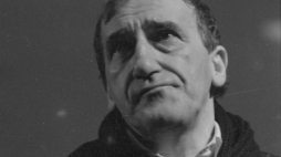 Kraków listopad 1980 r. Teatr Cricot 2. Próba spektaklu Tadeusza Kantora (na zdj.) pt. Wielopole, wielopole... Fot. PAP/Maciej Sochor