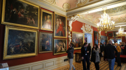 Wystawa w wyremontowanym północnym skrzydle Muzeum Pałacu Króla Jana III w Wilanowie. Fot. PAP/Paweł Supernak,