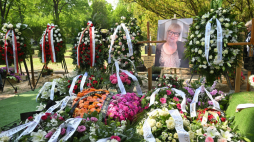 Stanisława Celińska została pochowana na Powązkach Wojskowych w Warszawie. Fot. PAP/Marcin Obara