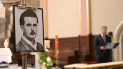 Pogrzeb szczątków żołnierza wyklętego Władysława Tarkowskiego „Wilczura”. Fot. IPN Kraków