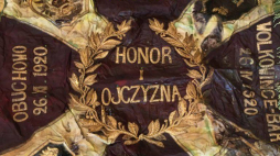 Sztandar pułku został ufundowany w 1924 roku przez społeczeństwo powiatu cieszyńskiego. Fot. Muzeum 4. Pułku Strzelców Podhalańskich w Cieszynie