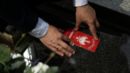 Znak pamięci „Tobie Polsko“. Fot. Facebook/Instytut Pamięci Narodowej w Katowicach