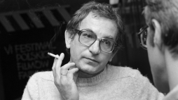 Gdańsk 10.09.1979 r. Krzysztof Kieślowski na VI Festiwalu Polskich Filmów Fabularnych. Fot. PAP/Stefan Kraszewski