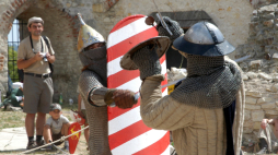 Piknik historyczny na zamku w Janowcu. Fot. PAP/Mirosław Trembecki