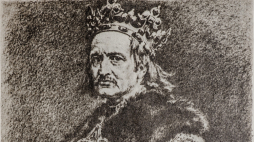 Król Władysław Jagiełło. Reprodukcja rysunku Jana Matejki. Fot.  PAP/Reprodukcja/Wojtek Pacewicz 