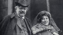 Gilbert Keith Chesterton z żoną Frances. Fot. PAP/Newscom 