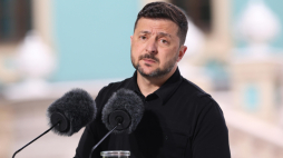 Prezydent Ukrainy Wołodymyr Zełenski. Fot. PAP/Victor Kovalchuk