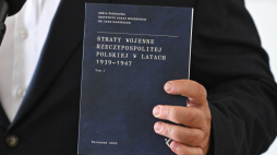 Prezentacja dwóch pierwszych tomów serii źródłowej „Straty wojenne Rzeczypospolitej Polskiej w latach 1939-1947”. Fot. PAP/Radek Pietruszka 