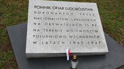 Pomnik ofiar ludobójstwa (zbrodni wołyńskiej). Fot. PAP/Albert Zawada