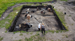 Wolin, 15.07.2026. Drugi sezon polsko-duńskich badań archeologicznych na Srebrnym Wzgórzu w Wolinie. Fot. PAP/Marcin Bielecki