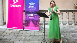 Klarnecistka Barbara Borowicz podczas briefingu dot. 19. edycji Letniego Festiwalu Muzycznego "Wawel o zmierzchu". Fot. PAP/Łukasz Gągulski