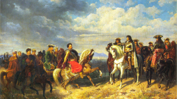 Artur Grottger, "Spotkanie Jana III Sobieskiego z Leopoldem I". Źródło: Artur Grottger, Public domain, via Wikimedia Commons