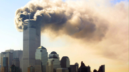Zamach terrorystyczny na World Trade Center w Nowym Jorku. Fot. PAP/EPA PHOTO DPA/HUBERT MICHAEL BOESL