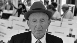 Jehuda Widawski podczas głównych uroczystości upamiętniających 75. rocznicę likwidacji Litzmannstadt Getto, 2019 r. Fot. PAP/Grzegorz Michałowski