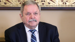 Prof. Myrosław Marynowycz na konferencji naukowej "Polska, Ukraina, Europa". PAP/Tomasz Gzell