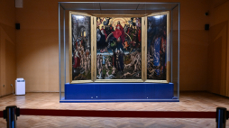 Tryptyk "Sąd Ostateczny" Hansa Memlinga w Muzeum Narodowym w Gdańsku. Fot. PAP/Adam Warżawa