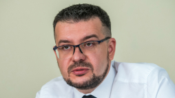 Dyrektor Ukraińskiego Instytutu Pamięci Narodowej (UINP) Ołeksandr Ałfiorow. Fot. PAP/Vladyslav Musiienko 