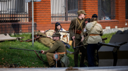  Widowiska historyczne „Wrzesień 1939 pod Wyszogrodem". Fot. PAP/Szymon Łabiński