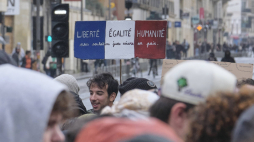 Demonstracja w Bordeaux. Fot. PAP/EPA/Guillaume Pinon