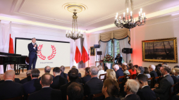 Uroczystość wręczenia medali Virtus et Fraternitas w Belwederze. Fot. PAP/Leszek Szymański