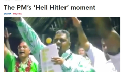 Premier Samoa przeprosił za nazistowski gest, uwieczniony na nagraniu sprzed 19 lat. Fot. "Samoa Observer"