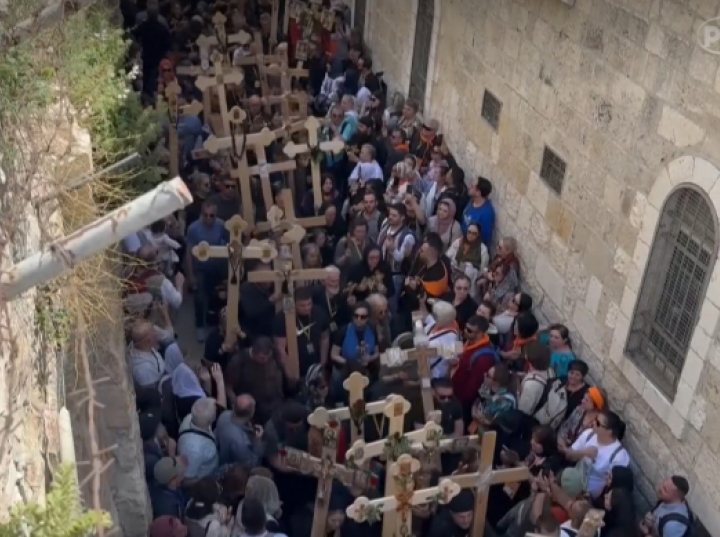 Droga krzyżowa w Jerozolimie (wideo)