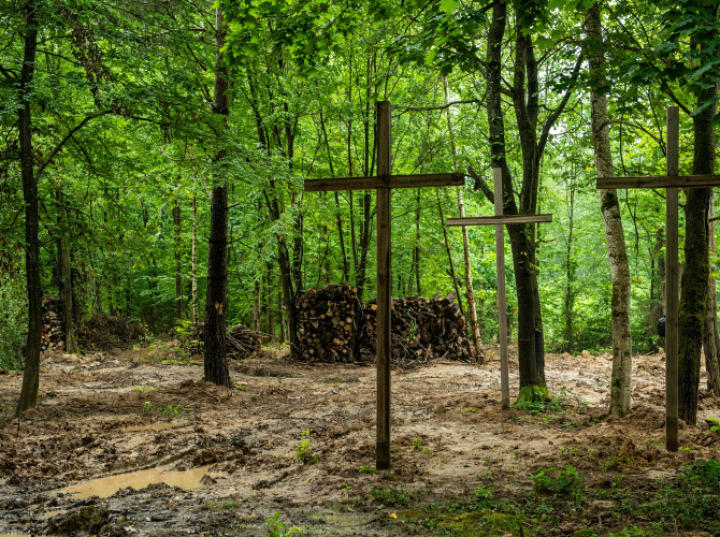 W Puźnikach na zachodzie Ukrainy rozpoczęły się ekshumacje polskich ofiar zbrodni wołyńskiej
