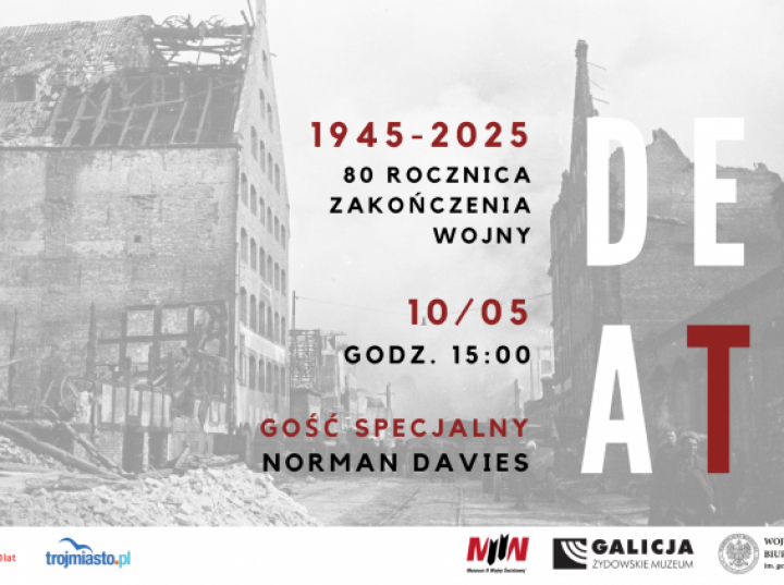 Norman Davies w Muzeum II wojny światowej o historycznym znaczeniu 1945 roku