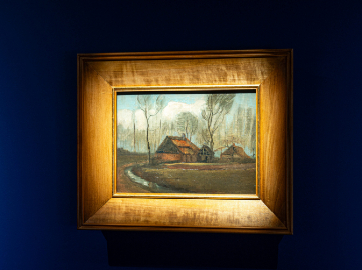 Obraz Vincenta van Gogha na wystawie czasowej w papieskim muzeum w Wadowicach