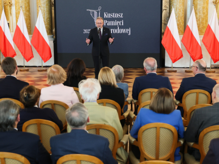 Na Zamku Królewskim w Warszawie wręczono nagrody IPN Kustosz Pamięci Narodowej