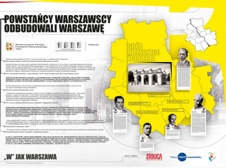 Powstańcy Warszawscy odbudowali Warszawę - wystawa w bibliotece przy Koszykowej