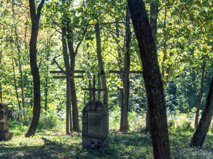 Pogrzeb ofiar zbrodni wołyńskiej ekshumowanych w Puźnikach