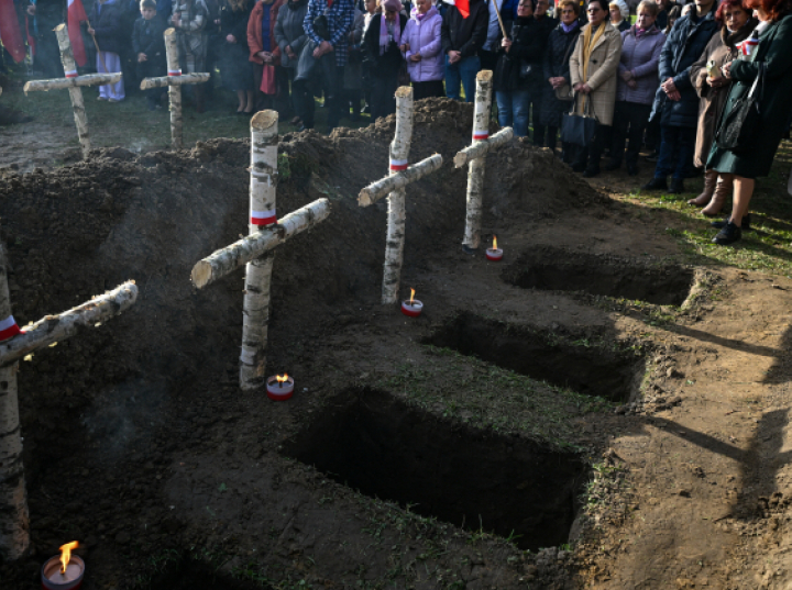 W Mościskach odbyły się uroczystości pogrzebowe żołnierzy poległych w obronie Lwowa w 1939 r.