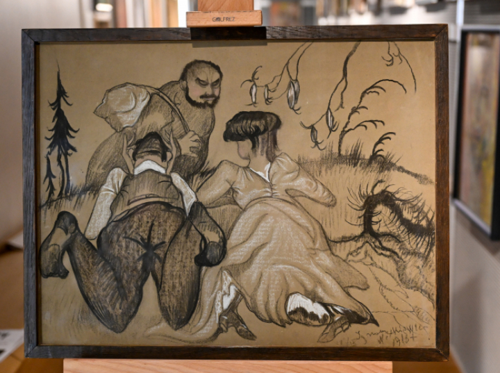 Węglowy obraz Ignacego Witkacego w Muzeum Pomorza