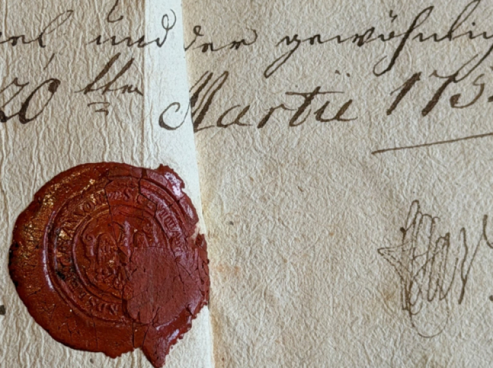 Dokument z XVIII w. skradziony w Gorzowie Wlkp. odzyskany na Dolnym Śląsku przez policję ze Szczecina