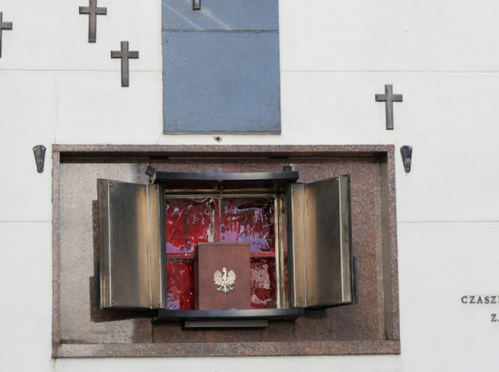 Pogrzeb szczątków ofiary zbrodni katyńskiej