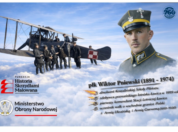 W Koszalinie powstał mural upamiętniający płk. pil. Wiktora Pniewskiego