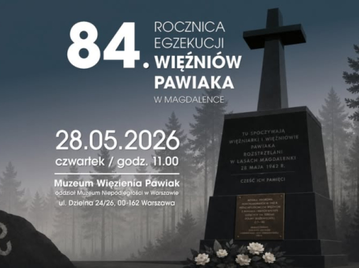 84. rocznica egzekucji więźniów Pawiaka w Magdalence