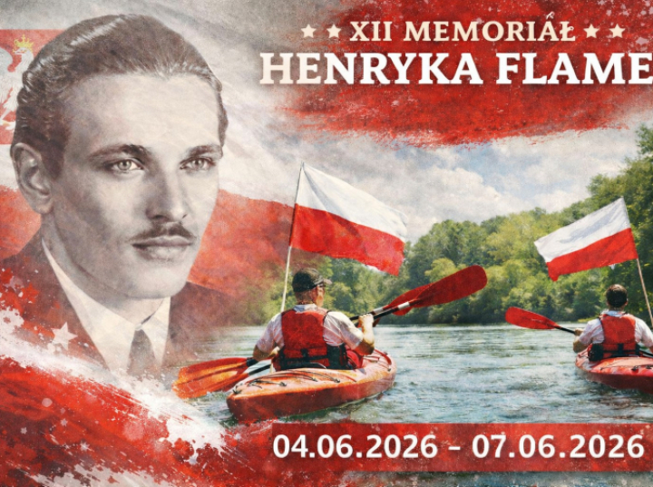 Kajakarze popłynęli Wisłą, by upamiętnić legendarnego Henryka Flamego