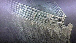 Fragment wraku "Titanica" na dnie Atlantyku, około 600 km na pł-wsch. od Nowej Fundlandii. 1998-08-13. Fot. PAP/EPA