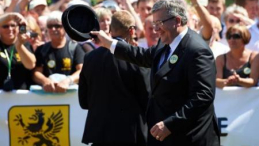 Prezydent Bronisław Komorowski podczas XV Światowego Zjazdu Kaszubów we Władysławowie. Fot. PAP/A. Warżawa