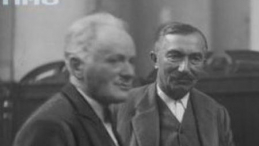 Proces brzeski: oskarżeni Wincenty Witos i Herman Lieberman. Fot. NAC 